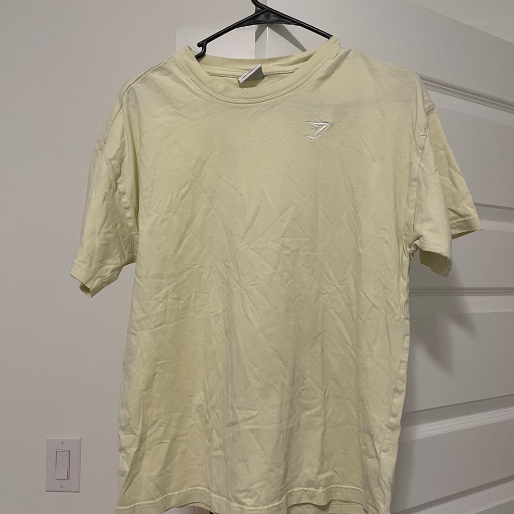 Gymshark Pale Yellow Short Sleeve Tee